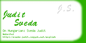 judit sveda business card